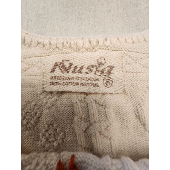 Nusta Girls Knitted Dress Embroidery Bohemian Cotton Sun Flowers Toddler - Picture 7 of 11